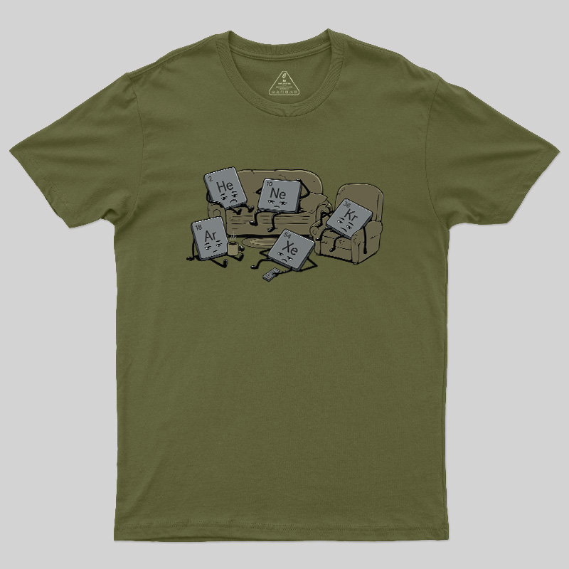 Funny Noble Gases Geek T-Shirt