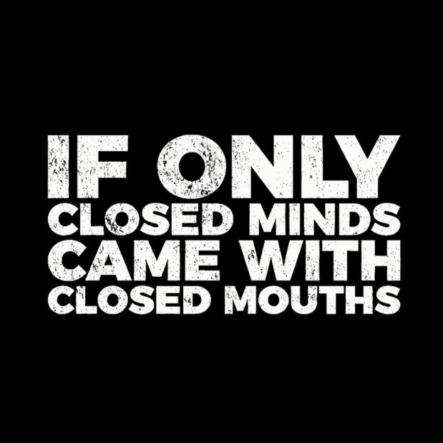 If Only Closed Minds Came With Closed Mouths Geek T-Shirt