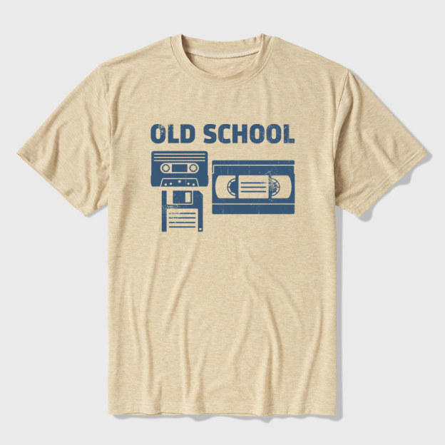 Old School Ultra Soft Heather Tee