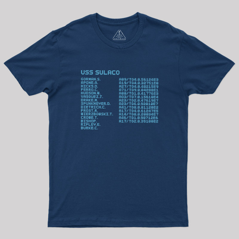 Sulaco Crew Manifest Geek T-Shirt