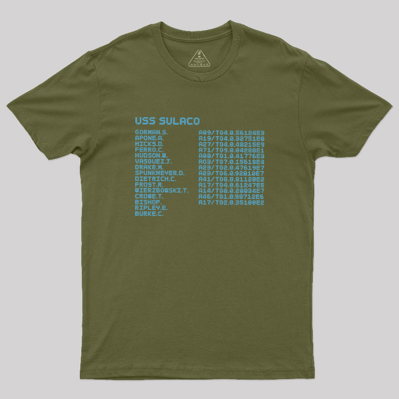 Sulaco Crew Manifest Geek T-Shirt
