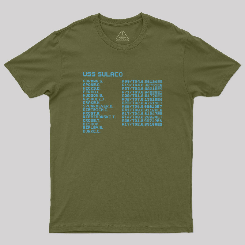 Sulaco Crew Manifest Geek T-Shirt