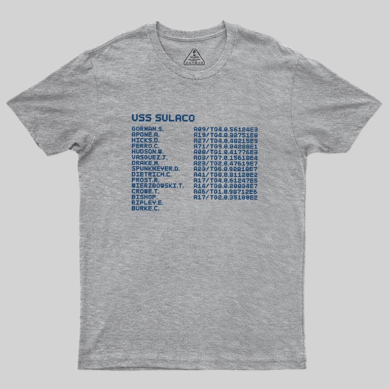 Sulaco Crew Manifest Geek T-Shirt