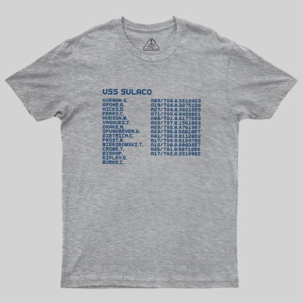 Sulaco Crew Manifest Geek T-Shirt