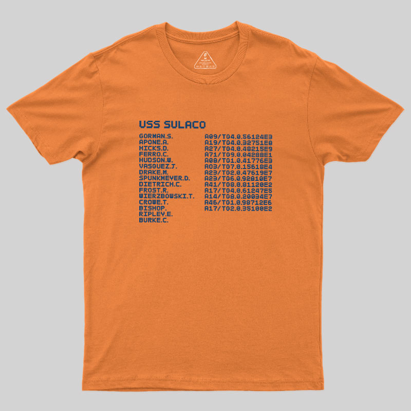 Sulaco Crew Manifest Geek T-Shirt