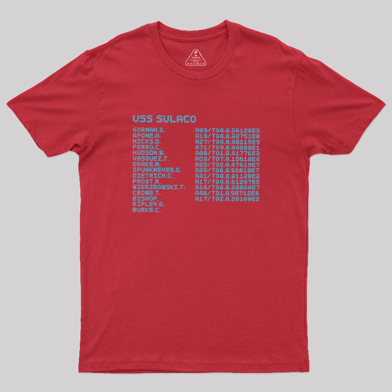 Sulaco Crew Manifest Geek T-Shirt