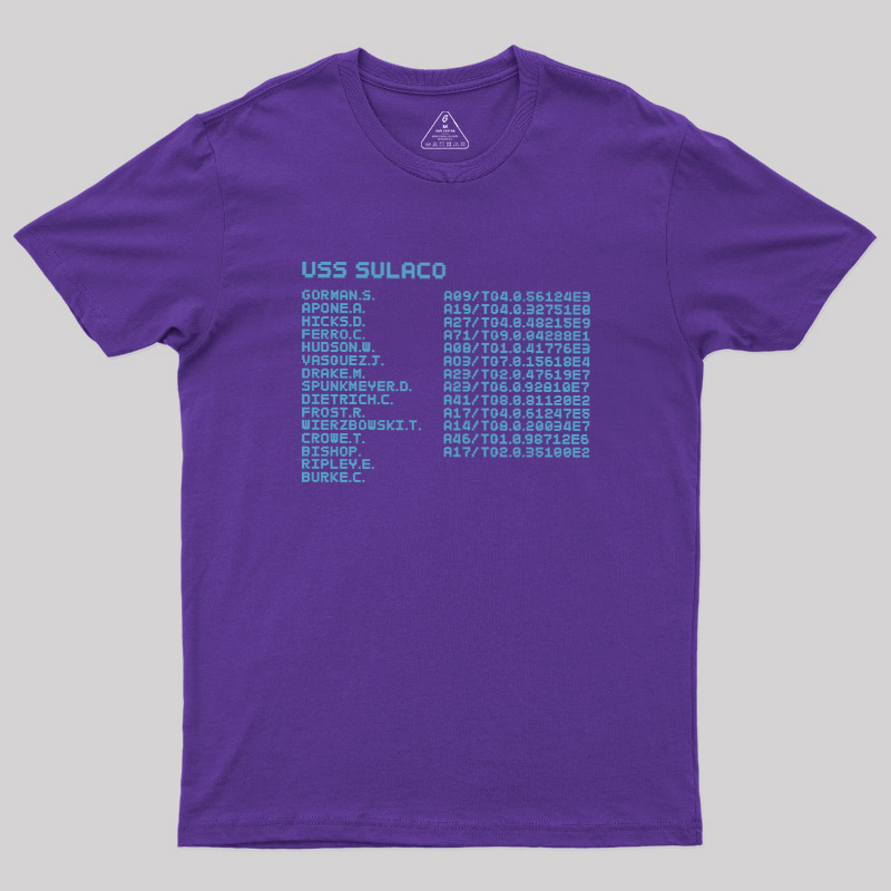 Sulaco Crew Manifest Geek T-Shirt