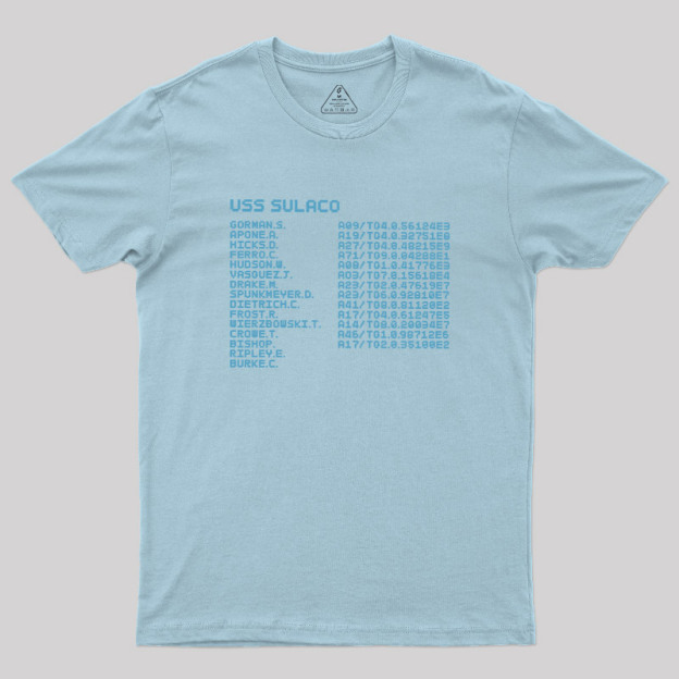 Sulaco Crew Manifest Geek T-Shirt