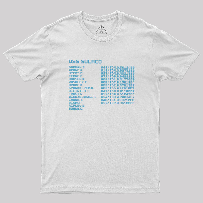 Sulaco Crew Manifest Geek T-Shirt