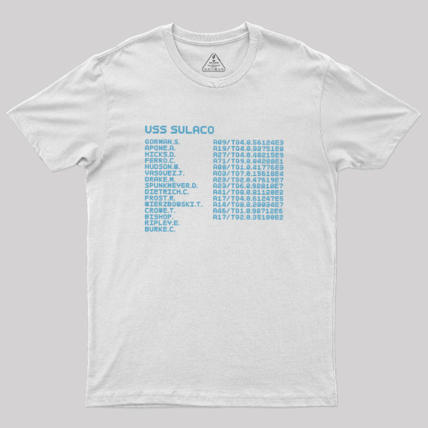 Sulaco Crew Manifest Geek T-Shirt