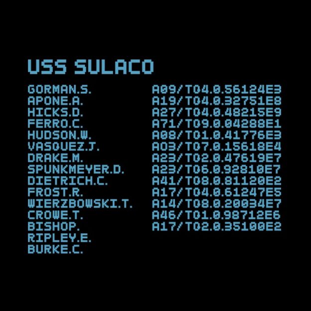 Sulaco Crew Manifest Geek T-Shirt