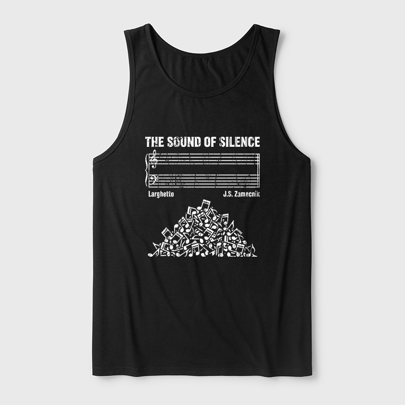 The Sound Of Silence Music Sheets Ultra Soft Heather Tank