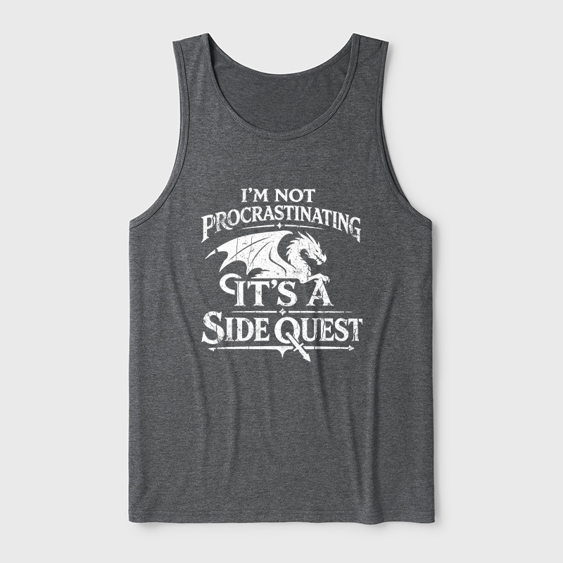 I'm Not Procrastinating It's A Side Quest Ultra Soft Heather Tank