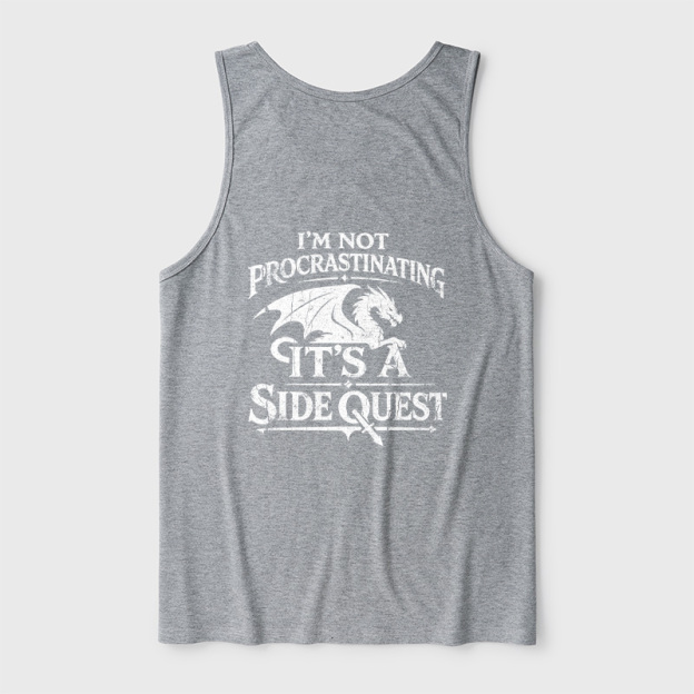I'm Not Procrastinating It's A Side Quest Ultra Soft Heather Tank
