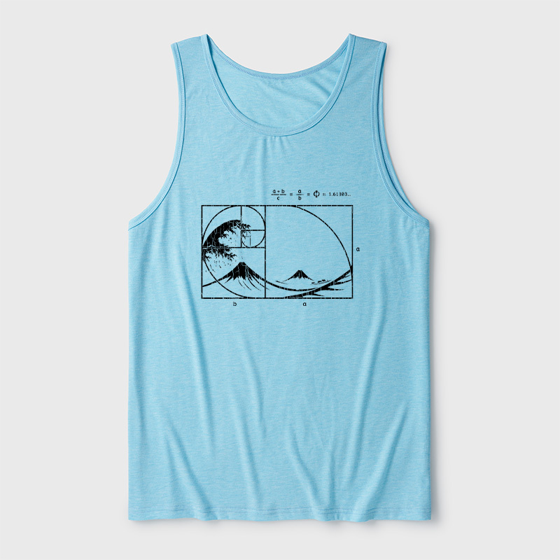 The Great Fibonacci Wave Ultra Soft Heather Tank