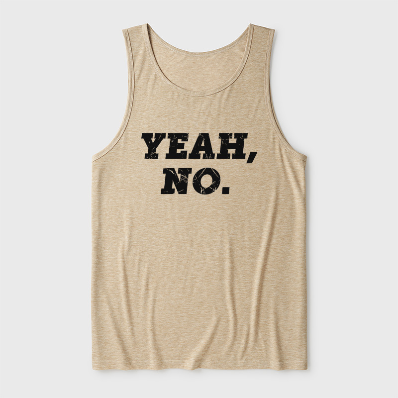 Yeah No Ultra Soft Heather Tank