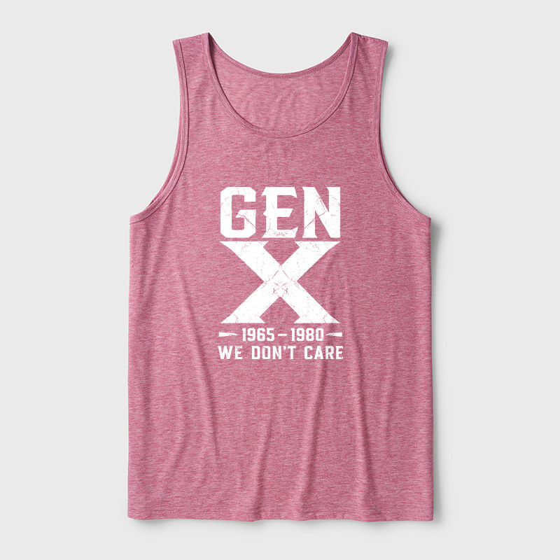 Gen X 1965-1980 We Don't Care Ultra Soft Heather Tank