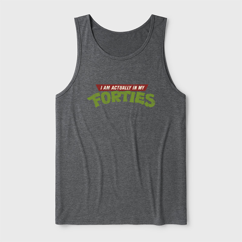 I Am Actually In My Forties Ultra Soft Heather Tank