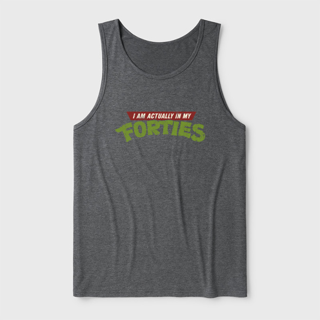 I Am Actually In My Forties Ultra Soft Heather Tank
