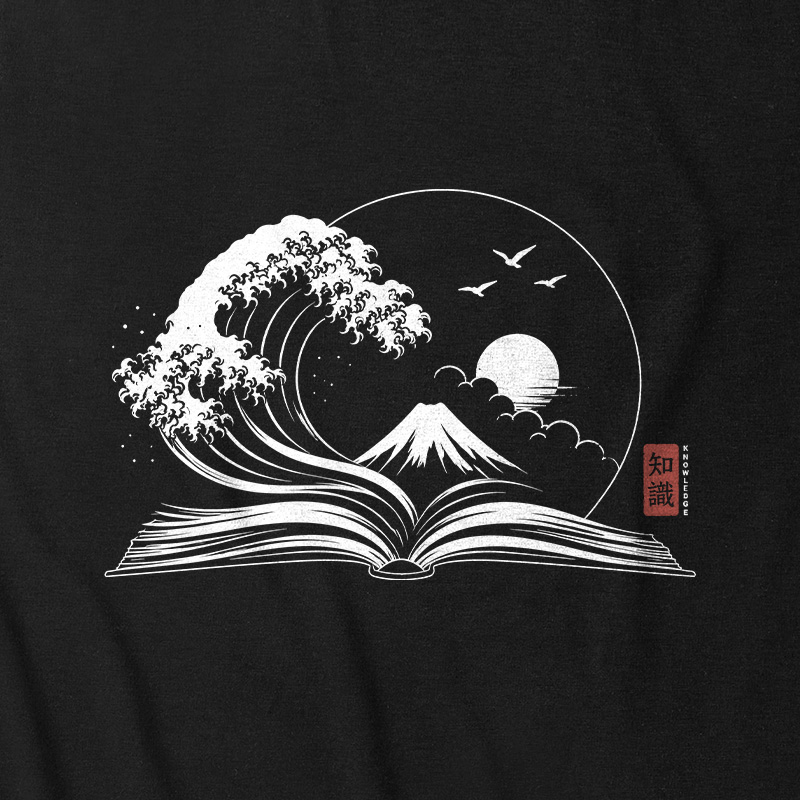 The Great Wave of Knowledge Ultra Soft Heather Tank