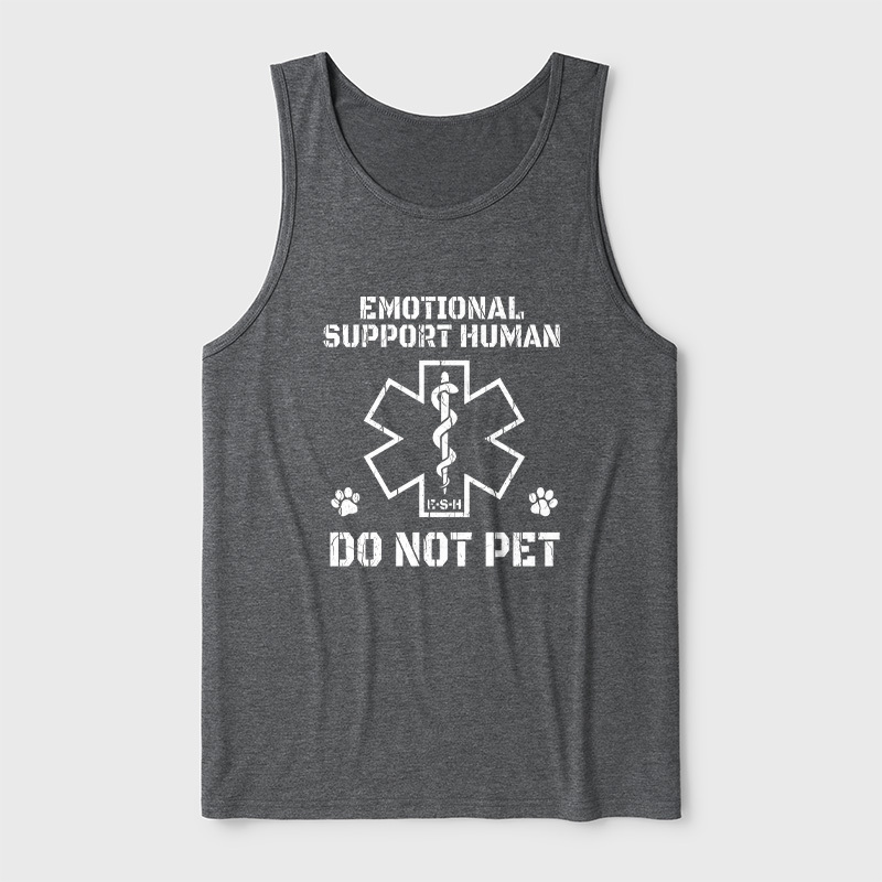 Emotional Support Human Ultra Soft Heather Tank