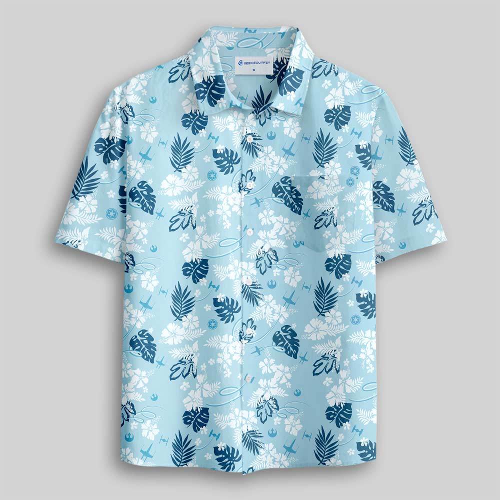 Galactic Island Signal Button Up Pocket Shirt