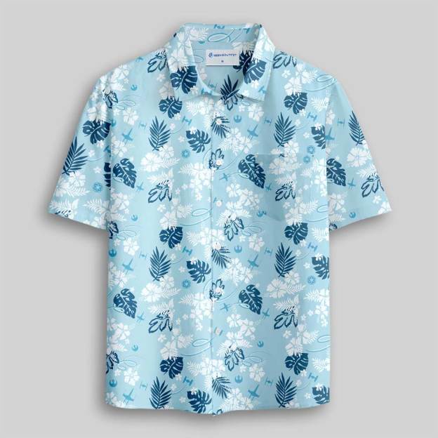 Galactic Island Signal Button Up Pocket Shirt