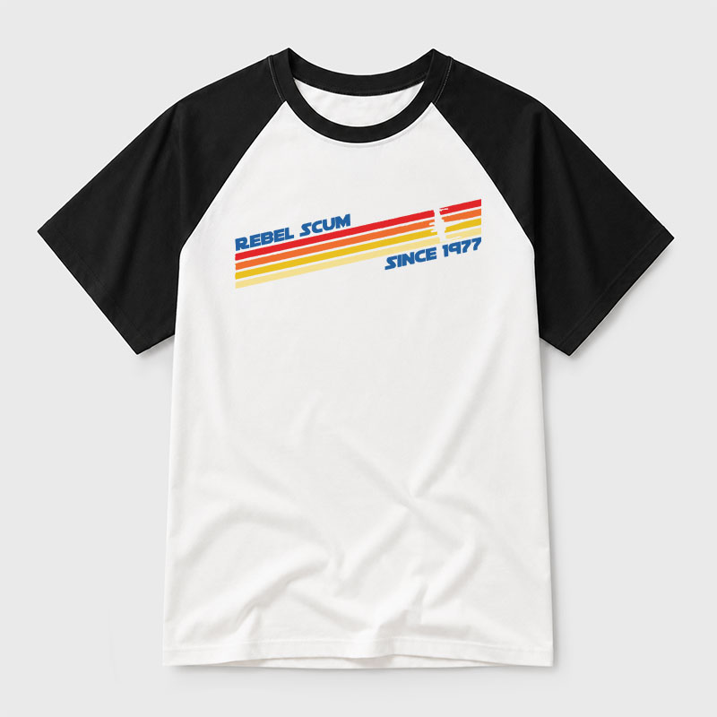 Rebel Scum Since 1977 Geek Retro Raglan T-Shirt