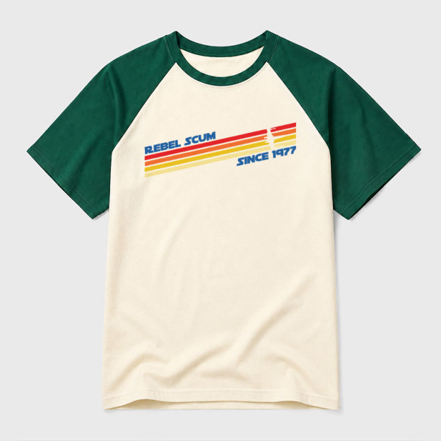 Rebel Scum Since 1977 Geek Retro Raglan T-Shirt