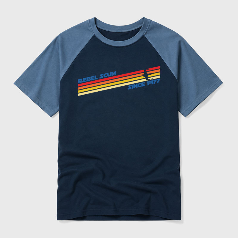 Rebel Scum Since 1977 Geek Retro Raglan T-Shirt