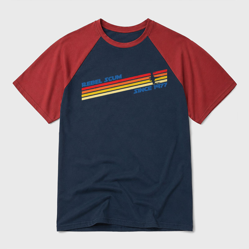 Rebel Scum Since 1977 Geek Retro Raglan T-Shirt