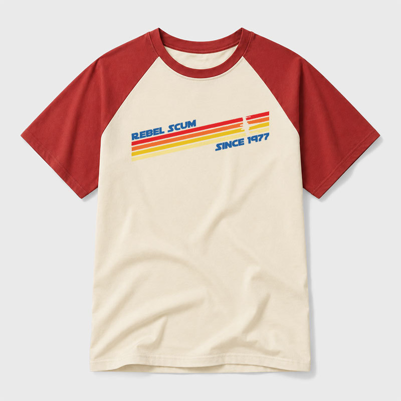 Rebel Scum Since 1977 Geek Retro Raglan T-Shirt