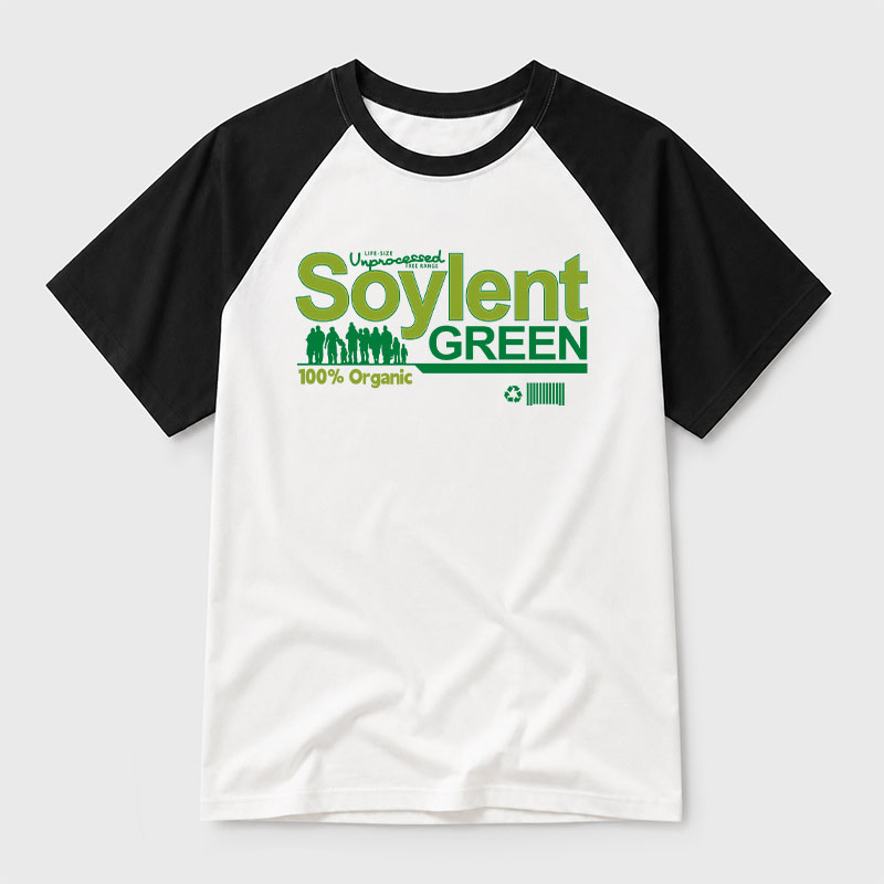 Soylent Green Geek Retro Raglan T-Shirt