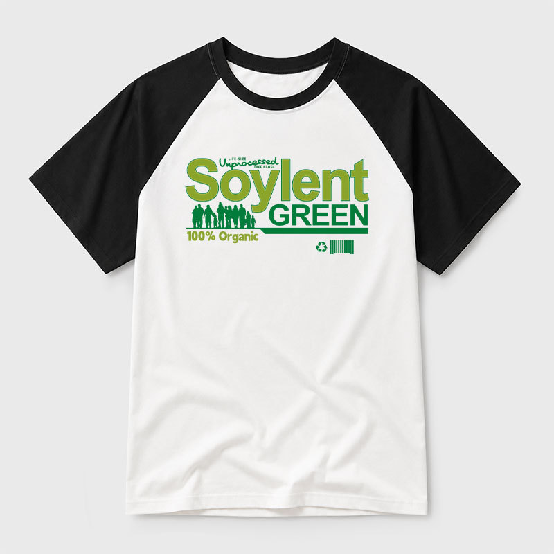Soylent Green Geek Retro Raglan T-Shirt