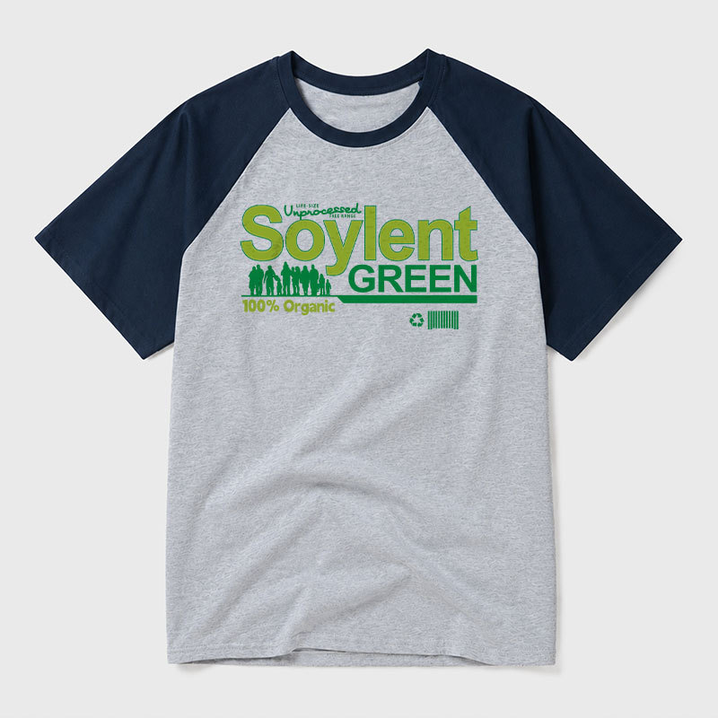 Soylent Green Geek Retro Raglan T-Shirt