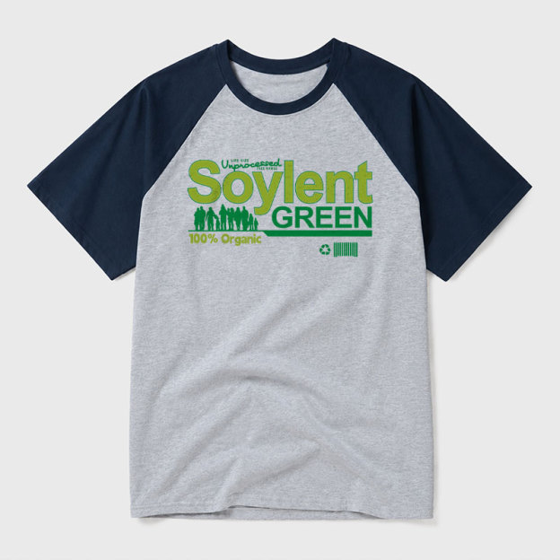 Soylent Green Geek Retro Raglan T-Shirt