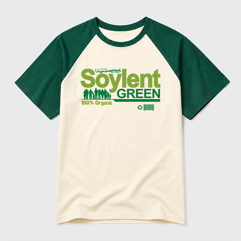 Soylent Green Geek Retro Raglan T-Shirt