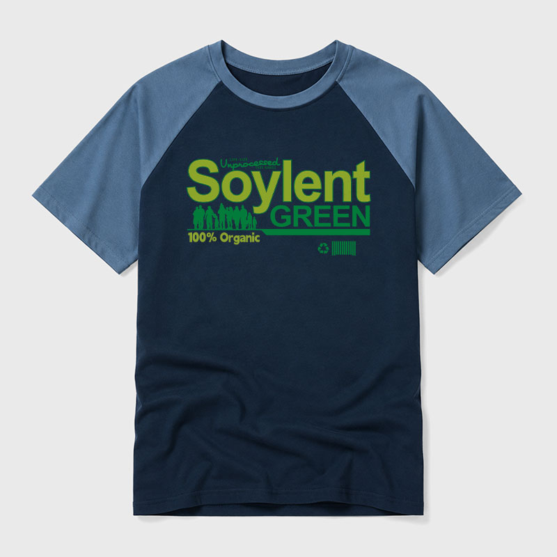 Soylent Green Geek Retro Raglan T-Shirt