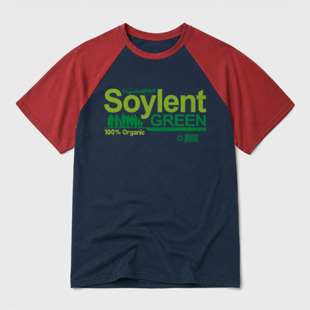 Soylent Green Geek Retro Raglan T-Shirt