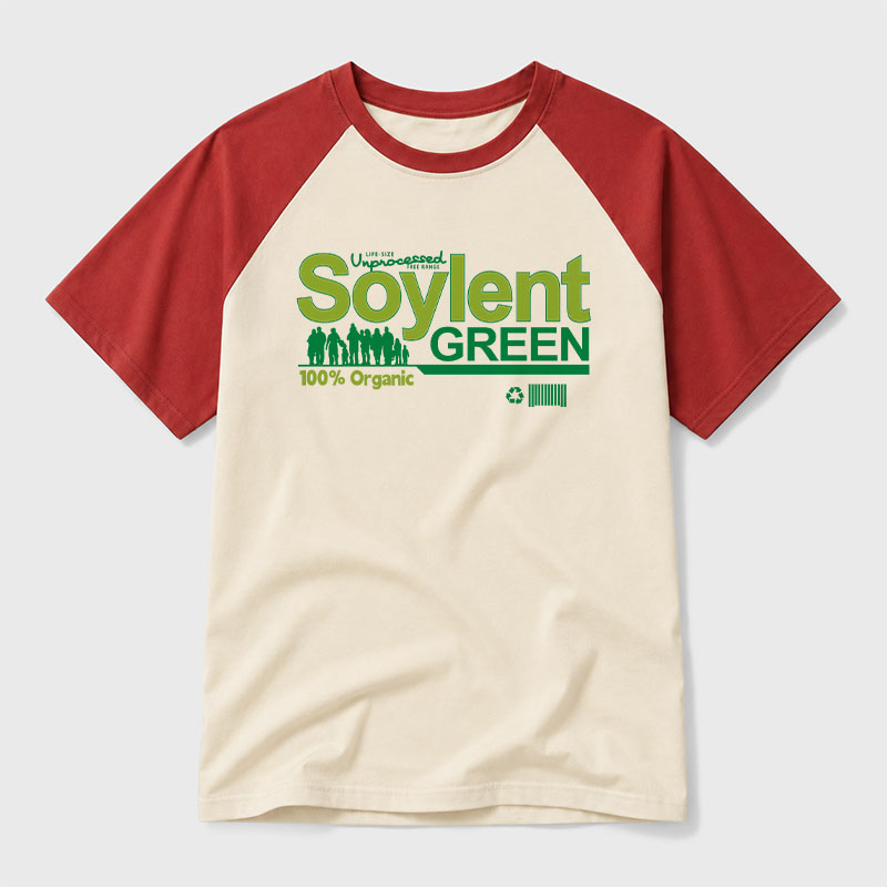 Soylent Green Geek Retro Raglan T-Shirt