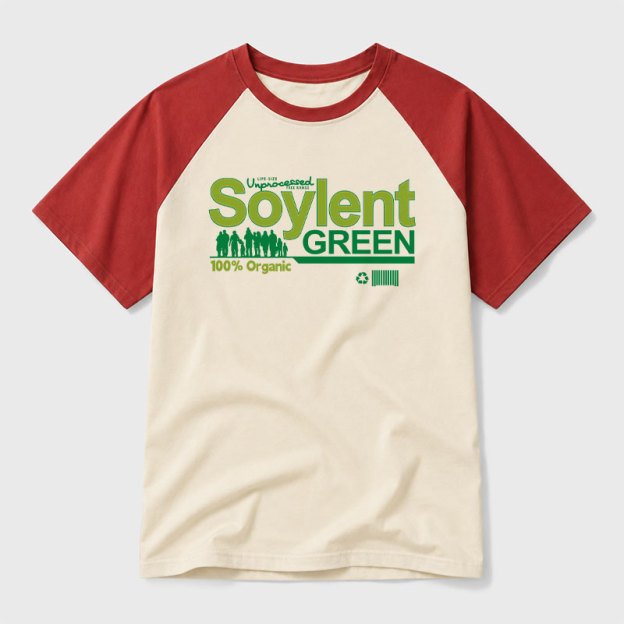Soylent Green Geek Retro Raglan T-Shirt