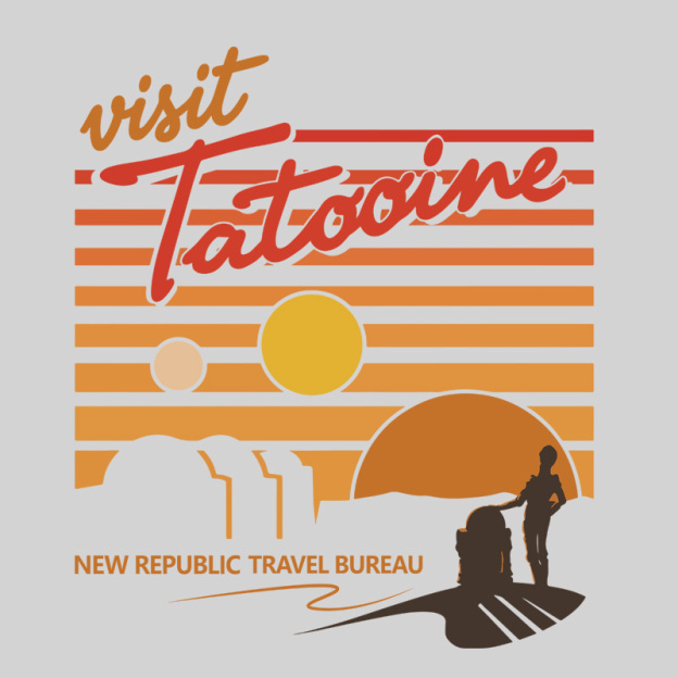 Visit Tatooine Travel Bureau Geek T-Shirt