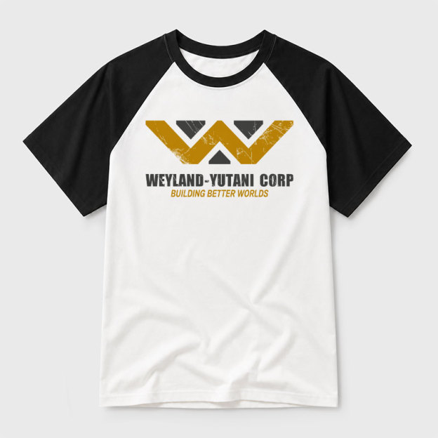 Weyland yutani Corp Geek Retro Raglan T-Shirt