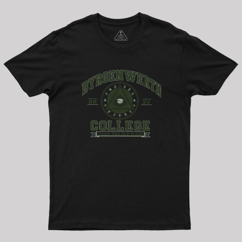 Retro Byrgenwerth College Geek T-Shirt