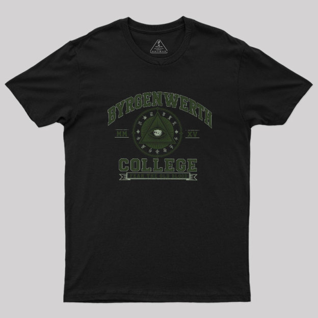 Retro Byrgenwerth College Geek T-Shirt