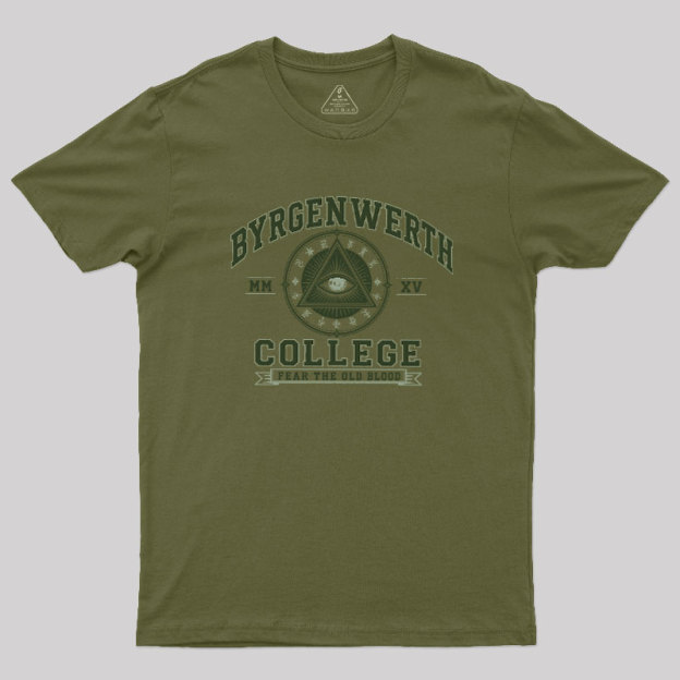 Retro Byrgenwerth College Geek T-Shirt