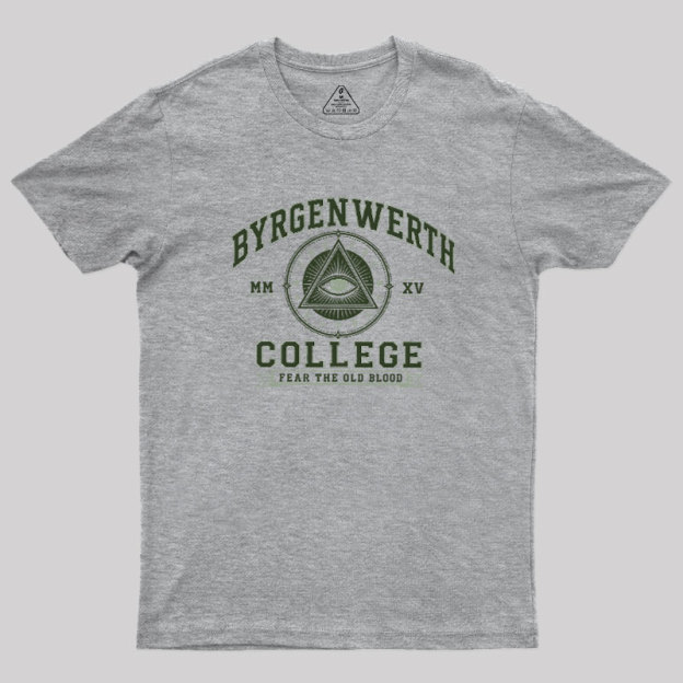 Retro Byrgenwerth College Geek T-Shirt