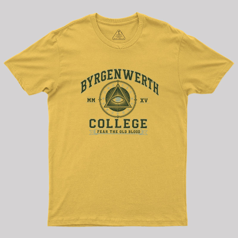 Retro Byrgenwerth College Geek T-Shirt