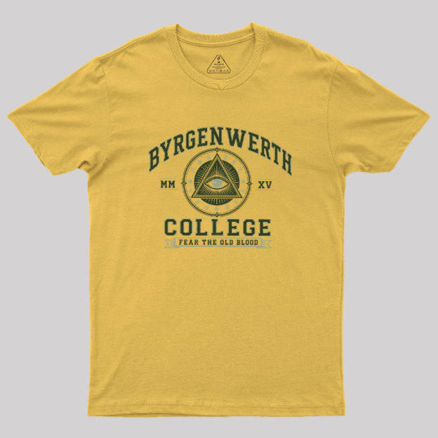 Retro Byrgenwerth College Geek T-Shirt