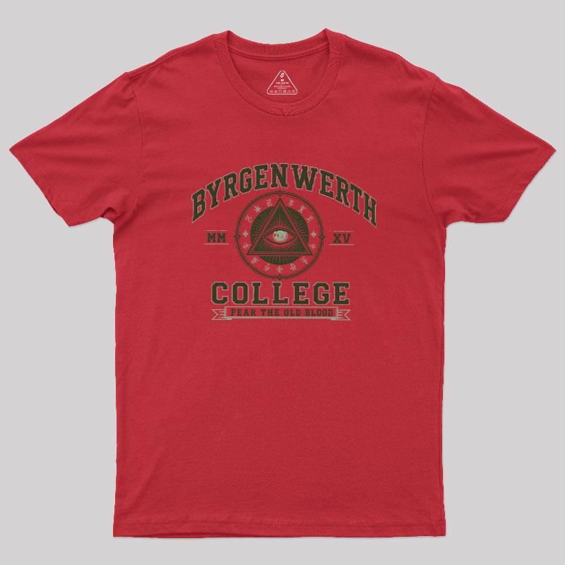 Retro Byrgenwerth College Geek T-Shirt